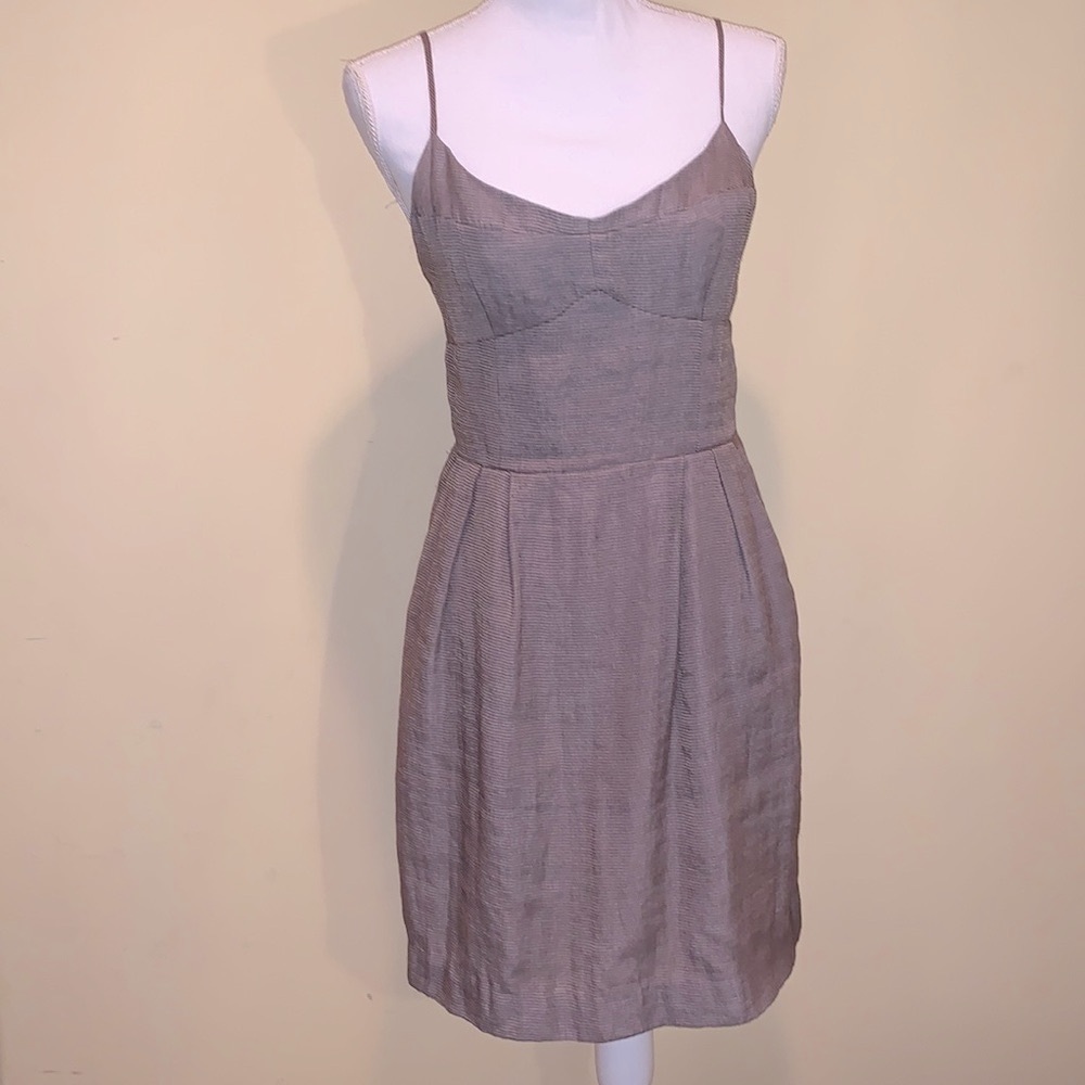 BCBG Spaghetti Straps Dress Blush Brown Girly Feminine Date Night Sorority S